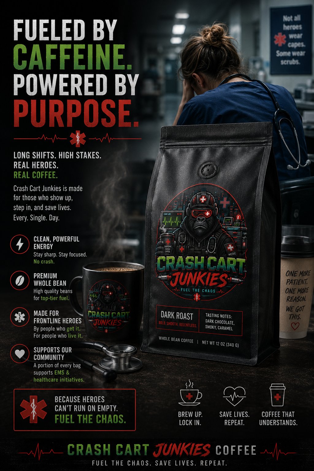 Fueled by Caffeine. Powered by Purpose.